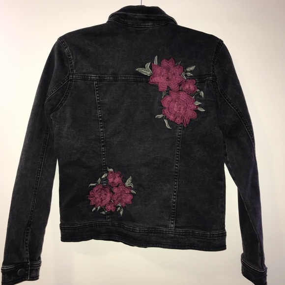 Black Rose Jean Jacket - Picture 6 of 8